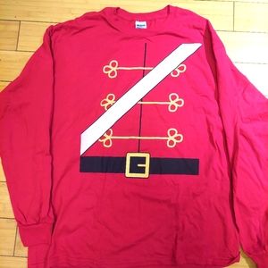 Xmas nutcracker soldier red top large